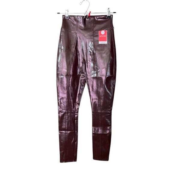 SPANX Faux Leather Petite‎ Pants - Picture 1 of 7